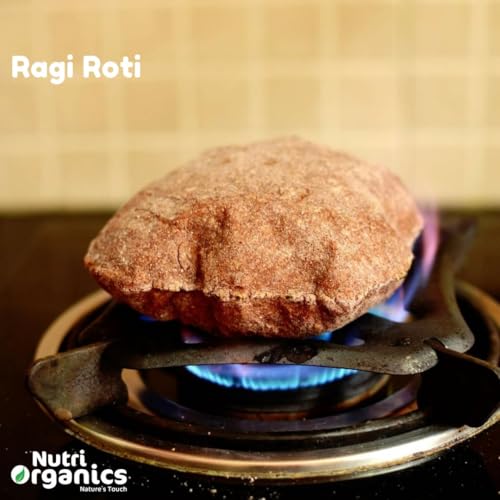 Nutri Organics Unpolished Finger Millet (Ragi) - 1.5kg | Mandua/Kezhvaragu/Mandia/Taidalu/Kodra/Ragula/Nachni