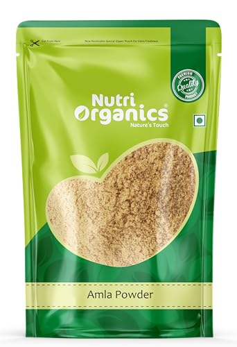 Nutri Organics Amla Fruit Powder - 100g | Indian gooseberries Powder | Malanelli,Amalakkamu,Usirikai Powder | No Added Preservatives