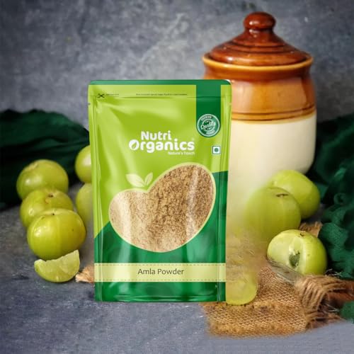 Nutri Organics Amla Fruit Powder - 200g | Indian gooseberries Powder | Malanelli,Amalakkamu,Usirikai Powder | No Added Preservatives
