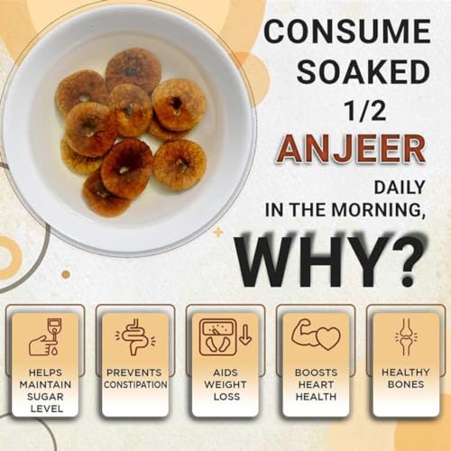 Nutri Organics Dry Fruits Afghani Dried Anjeer Figs Anjir 1 kg - Ziplock Pouch (Vacuum Packed For Extra Freshness)