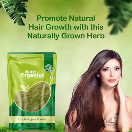 Nutri Organics Bhringraj Powder - 200g | Good For Nourishment of Skin And Hair Growth | Eclipta alba for Hair