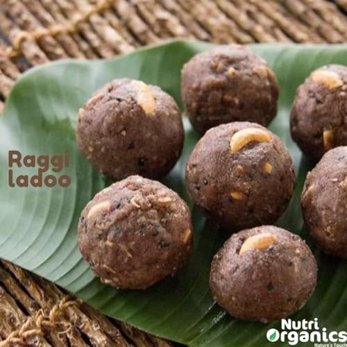 Nutri Organics Unpolished Finger Millet (Ragi) - 1.5kg | Mandua/Kezhvaragu/Mandia/Taidalu/Kodra/Ragula/Nachni