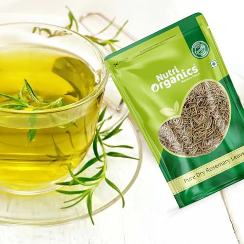 Nutri Organics Rosemary Dried Leaves - 500gm | Rosemary Leaves for hair growth & Food 500g