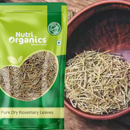 Nutri Organics Rosemary Dried Leaves - 50gm | Rosemary Leaves for hair growth & Food 50g