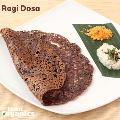 Nutri Organics Unpolished Finger Millet (Ragi) - 1.5kg | Mandua/Kezhvaragu/Mandia/Taidalu/Kodra/Ragula/Nachni