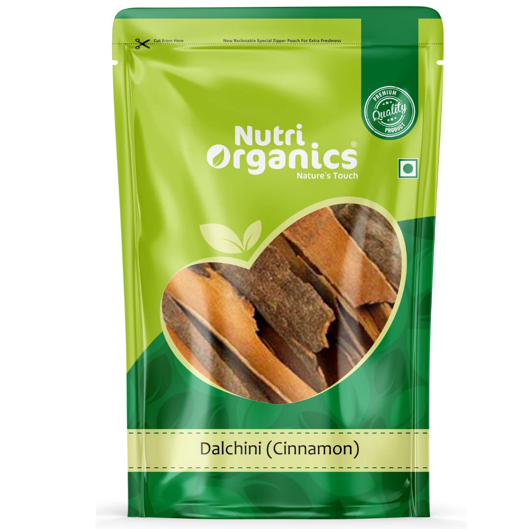 Nutri Organics Dalchini Cinnanom Bark Sticks - 200 gm