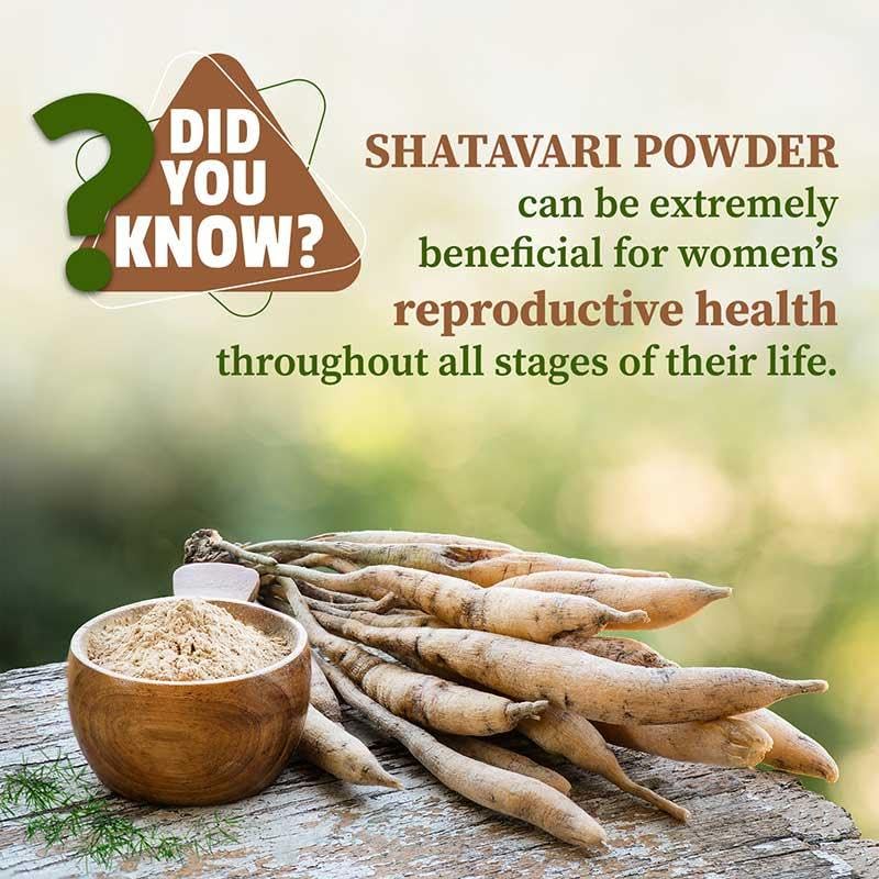 Nutri Organics Shatavari Powder - 50g | Balance Women's Hormones With Ayurveda | Herbal Supplement | Good For Healthy Digestion & Reproductive System