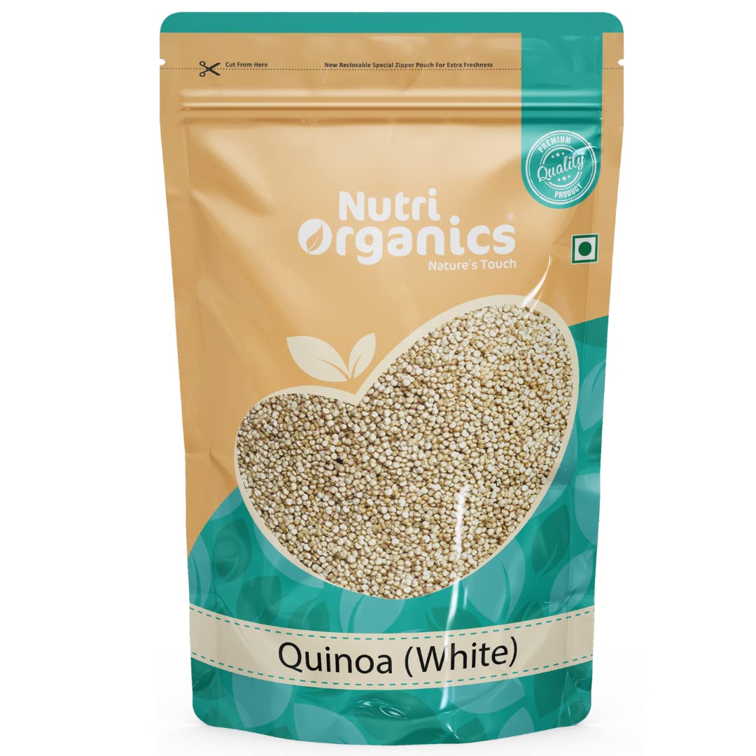 NutriOrganics Premium Quinoa 250 Grams - Gluten Free Quinoa, Healthy Breakfast, Diet Food for Weight Loss